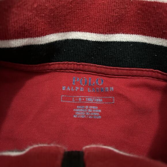 Polo Ralph Lauren Mens Jacket Size Large Stadium P-Wing Red Fading - Picture 6 of 8